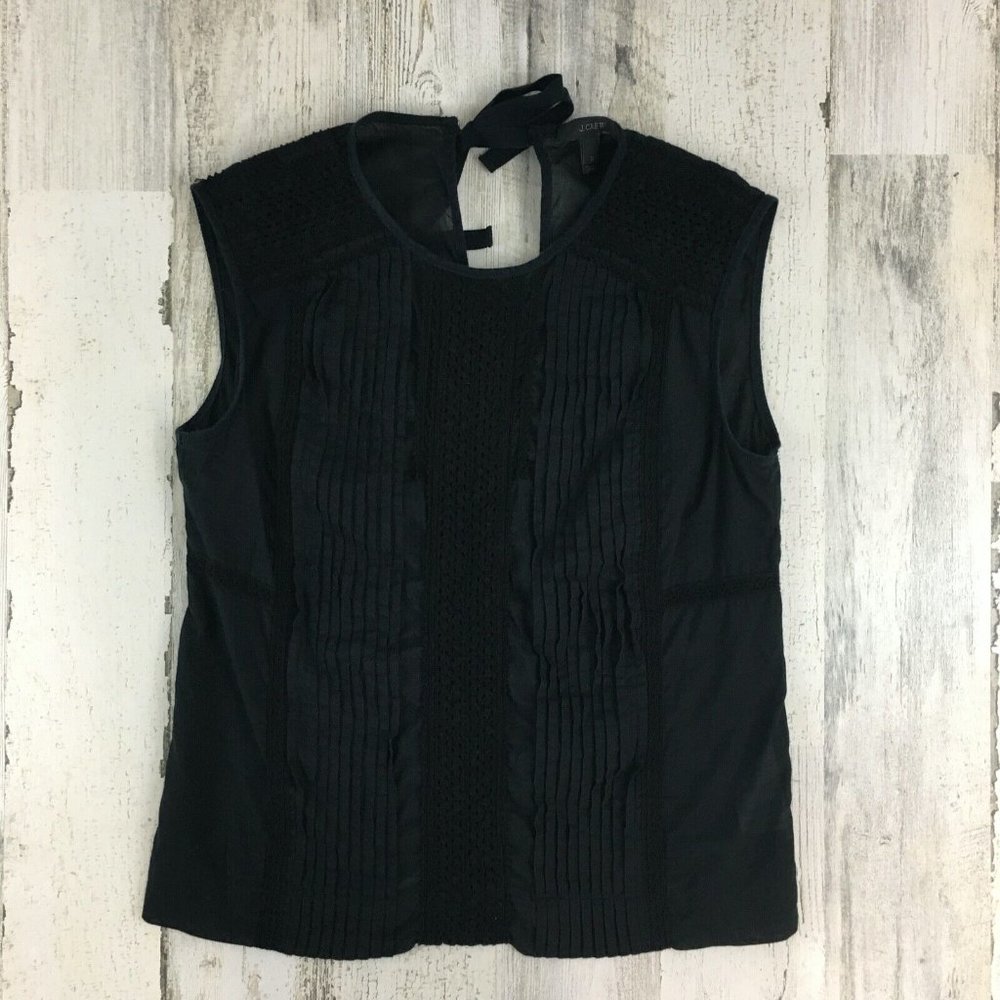 J. Crew Factory Black Sleeveless Blouse